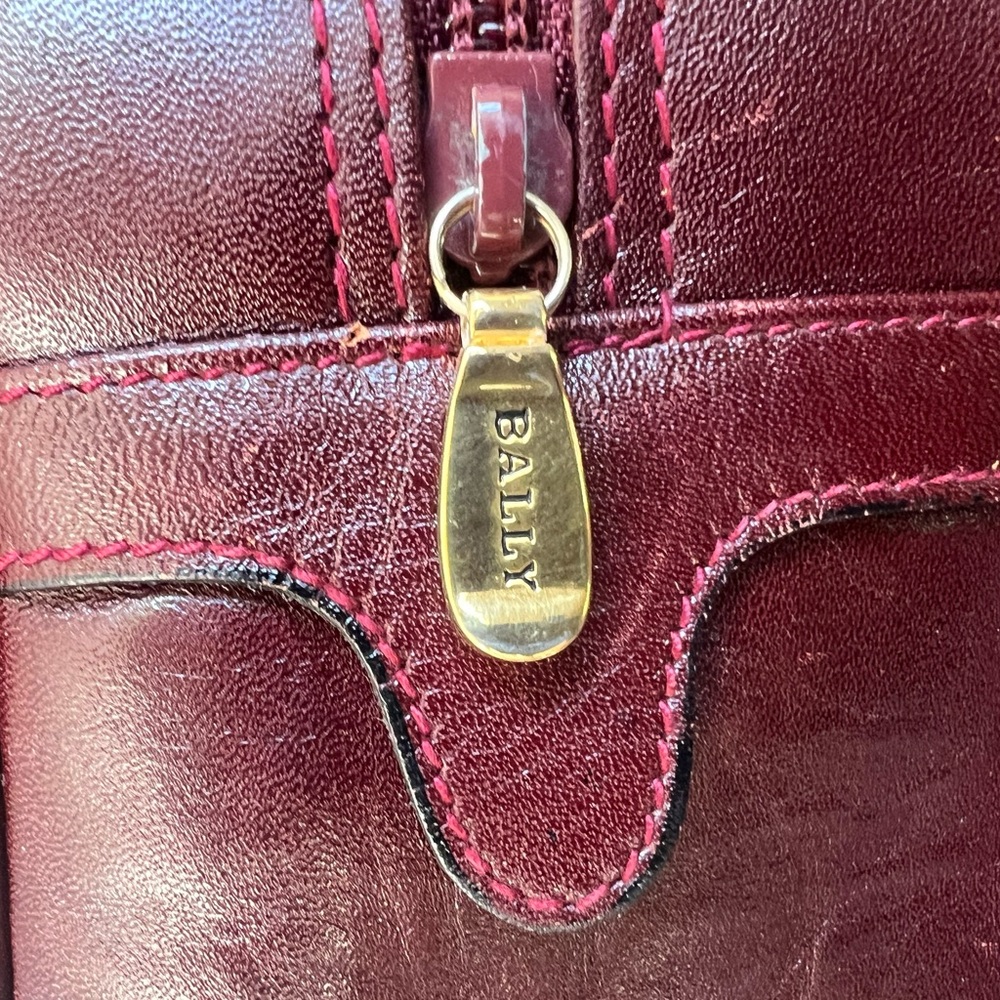 Bally Leather burgundy Satchel - Picture 5 of 15